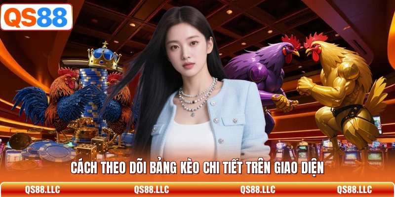 Cách theo dõi bảng kèo chi tiết trên giao diện 